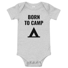 Load image into Gallery viewer, Born to Camp Baby short sleeve one piece