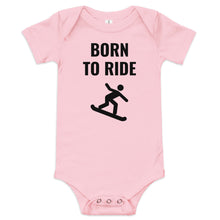Load image into Gallery viewer, Born to Ride Baby short sleeve one piece