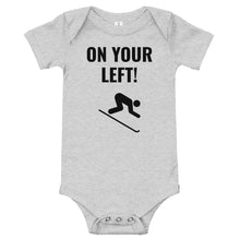 Load image into Gallery viewer, Skier on your left! Baby short sleeve one piece