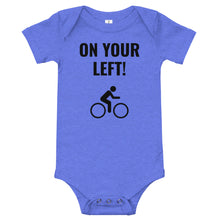 Load image into Gallery viewer, Cyclist on your left! Baby short sleeve one piece