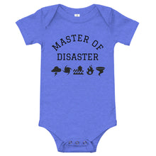 Load image into Gallery viewer, Master of Disaster Baby short sleeve one piece