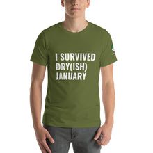 Load image into Gallery viewer, I Survived Dry(ish) January Short-Sleeve Unisex T-Shirt