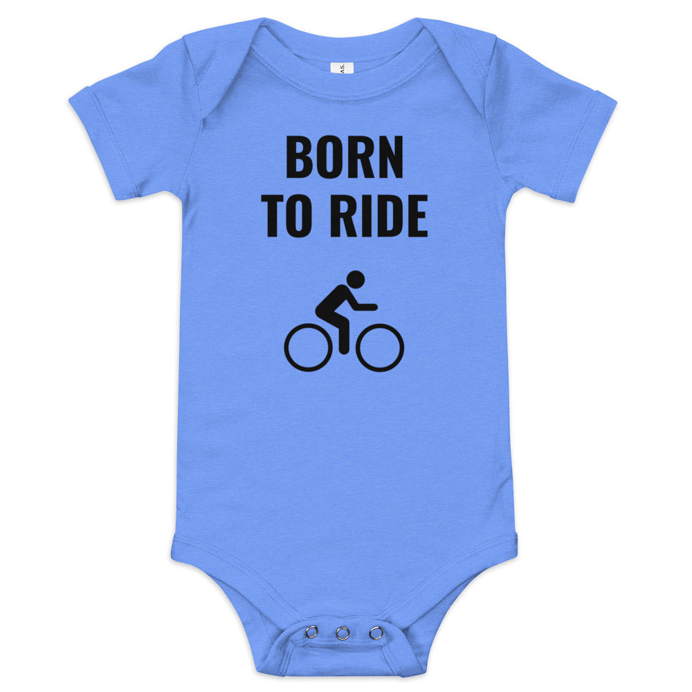 Born to Ride Cyclist Baby short sleeve one piece