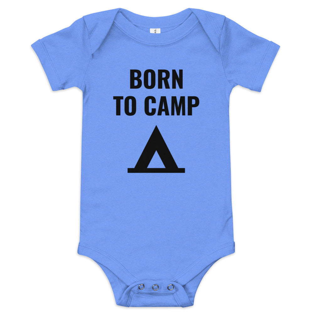 Born to Camp Baby short sleeve one piece