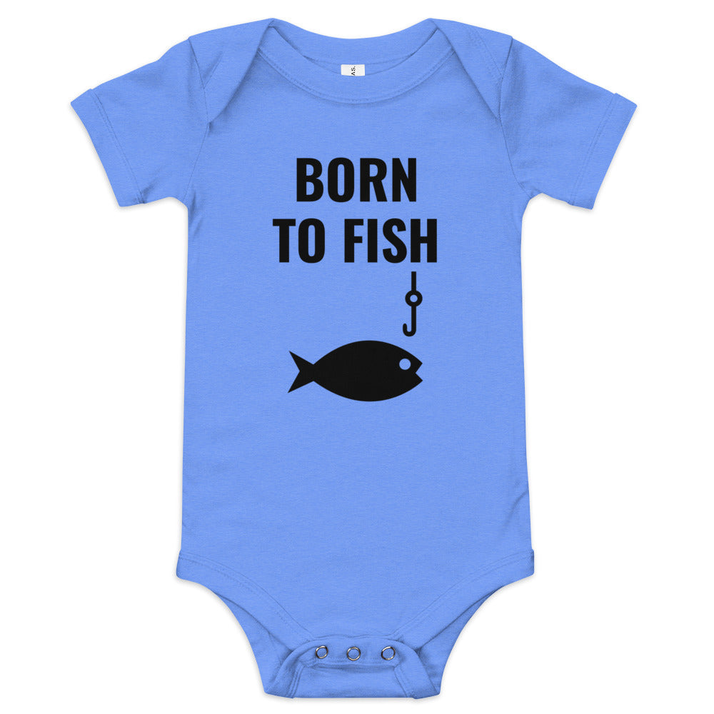 Born to Fish Baby short sleeve one piece