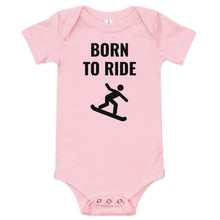 Load image into Gallery viewer, Born to Ride Baby short sleeve one piece
