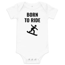 Load image into Gallery viewer, Born to Ride Baby short sleeve one piece
