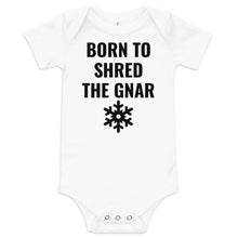 Load image into Gallery viewer, Shred the Gnar Baby short sleeve one piece
