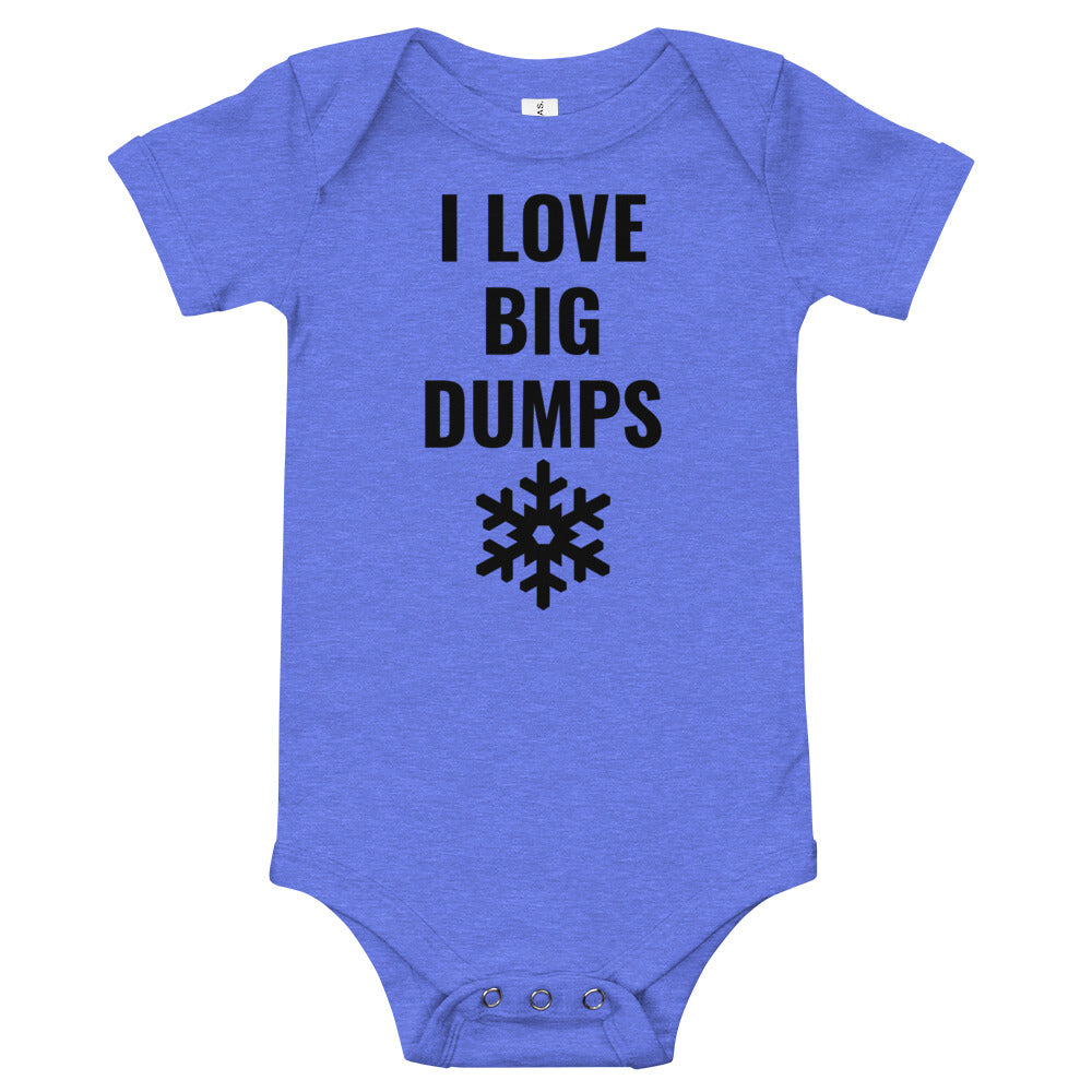 I Love Big Dumps Baby short sleeve one piece