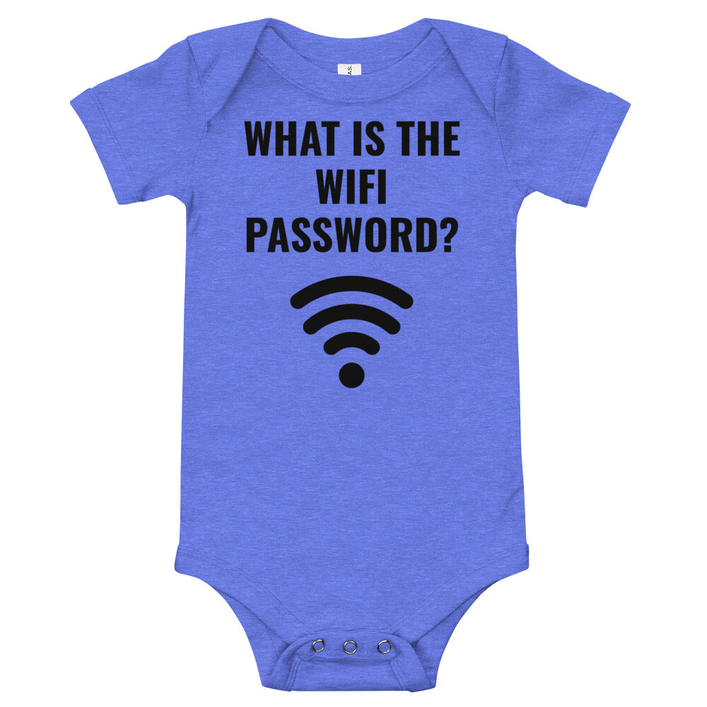 What is the Wifi Passcode?  Baby short sleeve one piece