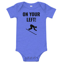 Load image into Gallery viewer, Skier on your left! Baby short sleeve one piece
