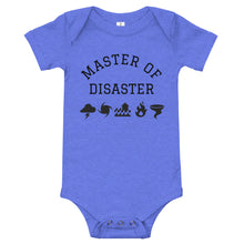 Load image into Gallery viewer, Master of Disaster Baby short sleeve one piece
