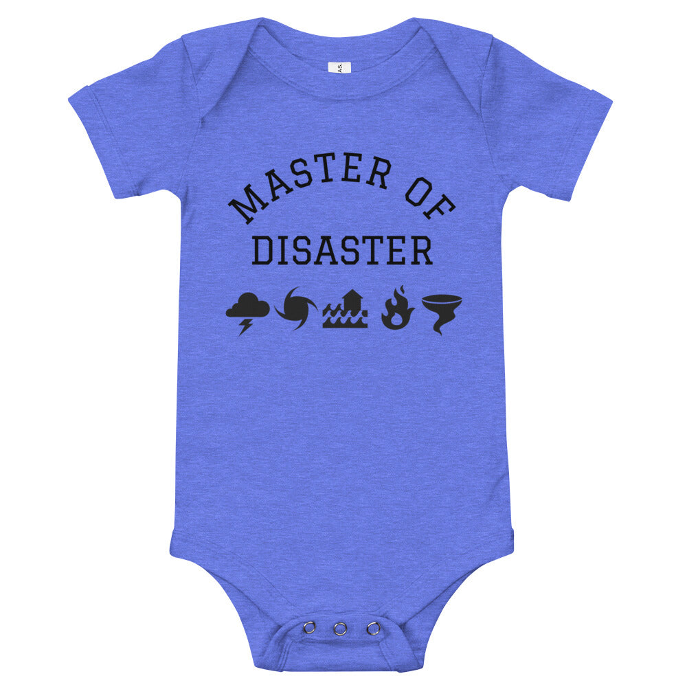 Master of Disaster Baby short sleeve one piece