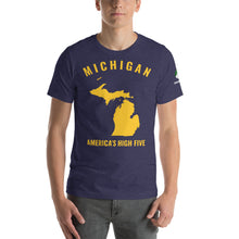 Load image into Gallery viewer, Michigan - America&#39;s High Five Unisex T-Shirt
