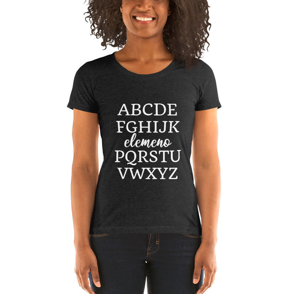 Alphabet Ladies' short sleeve t-shirt